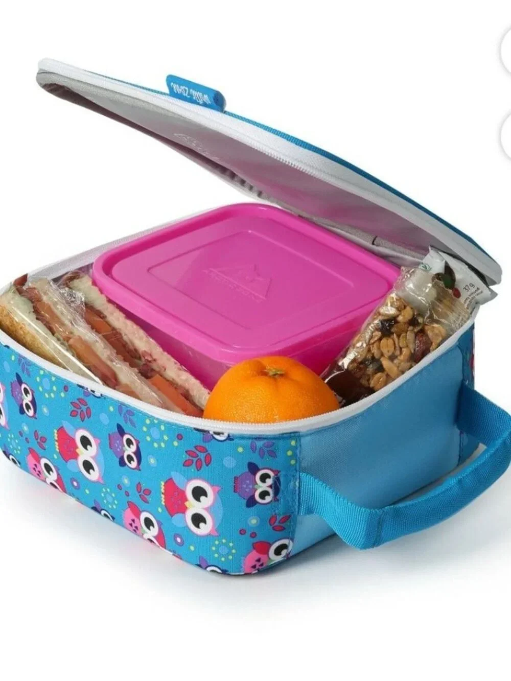 Arctic Zone Owl Lunch Box Set Girls Insulated Lunch Bag Bottle Ice Pack Women
